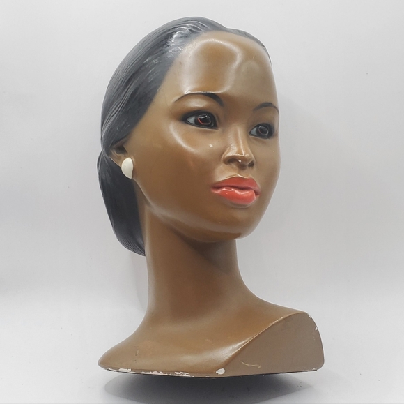 Vintage MCM Marwal 1950’s Hawaiian Girl Chalkware Bust Hula Polynesian - Picture 2 of 16